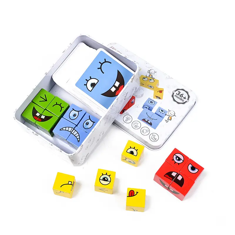 Face Changing Expression Puzzle - Fun Building Blocks Game for Kids