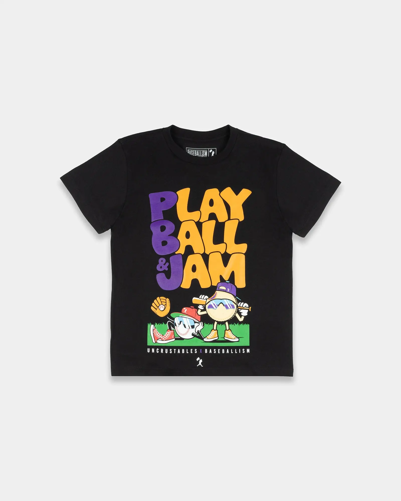 Play Ball & Jam Youth T-Shirt - Baseballism x Uncrustables