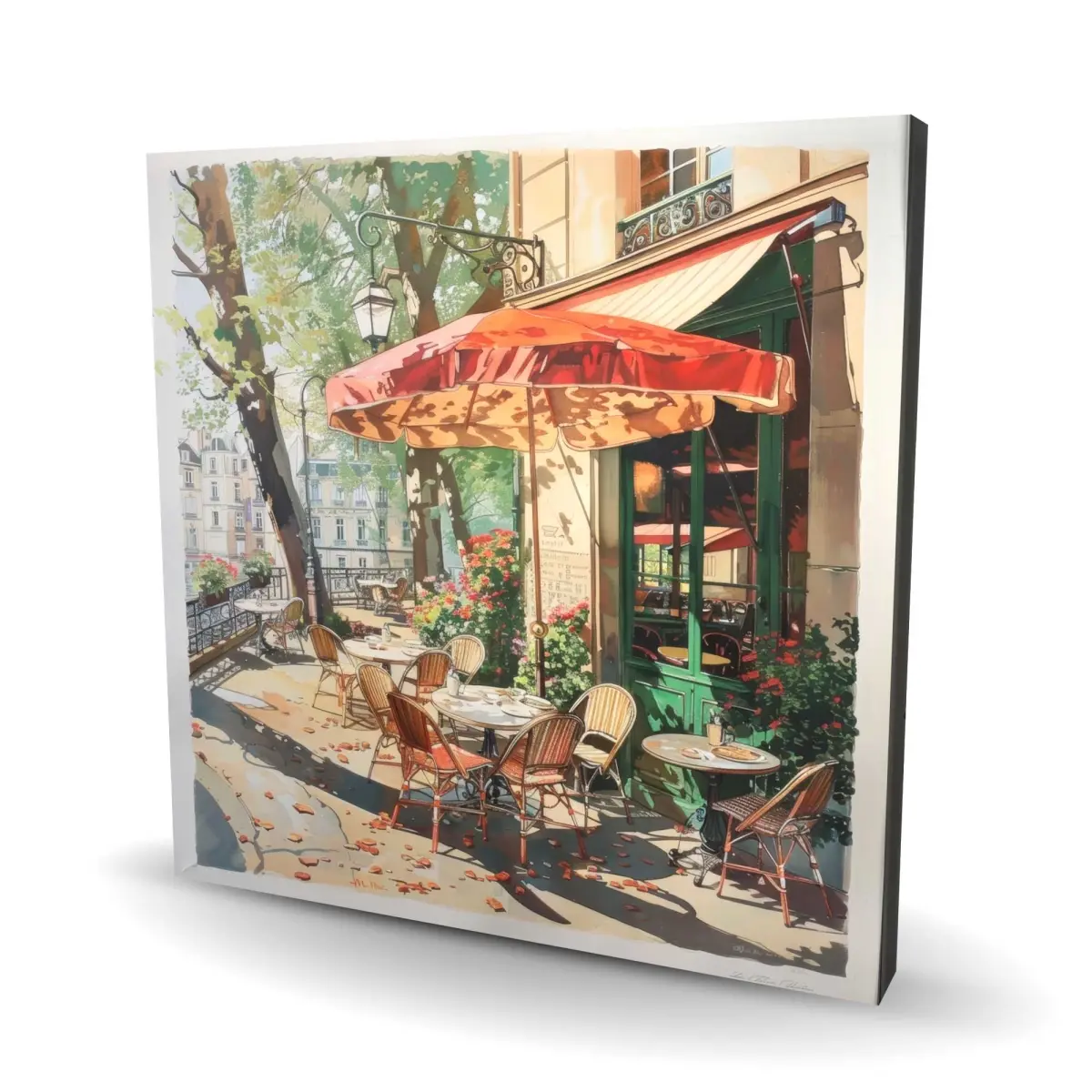 Begin Home Decor C1RC36361XZT61 36 x 36 in. Sunshade Turquoise Canvas - Stylish Home Decor Accent
