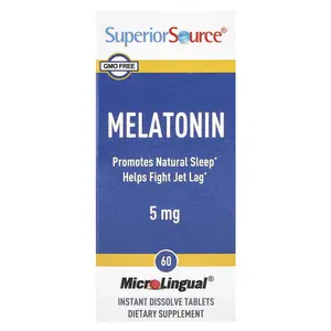 Superior Source Melatonin, 5 mg, 60 MicroLingual® Instant Dissolve Tablets