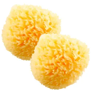 HartFelt Natural Cleaning Bath Sponge 4in Ultra Soft Premium Sea Wool Sponge Soft on Tender Skin, Biodegradable