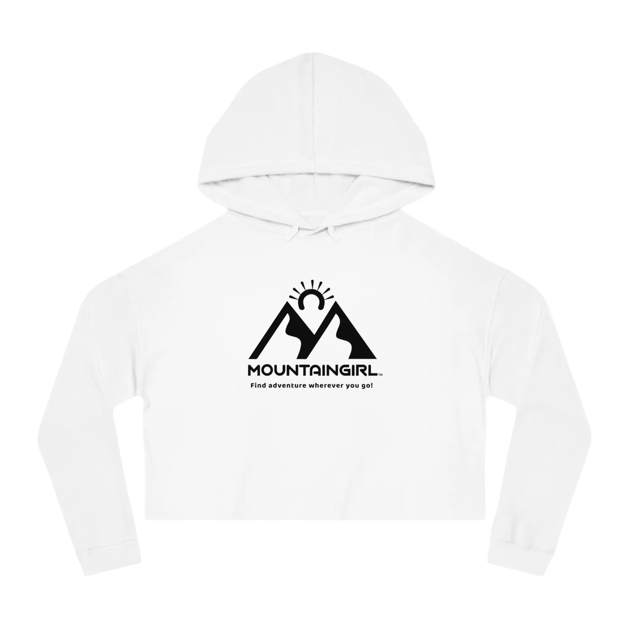 MountainGirl logo Cropped Hoodie | Mountain graphic sweatshirt
