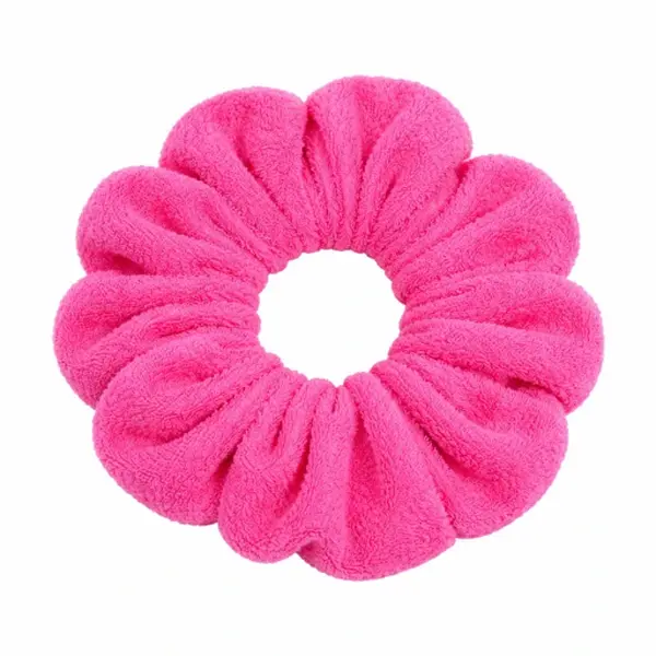 Towel Scrunchie, Hot Pink Hair Accessory for Daily Use