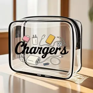 Lovely transparent cosmetic bag-small and simple design storage bag, suitable for washing bag, travel storage bag and gift for her, light washing bag, anti-fading and easy to clean, suitable for travel and daily use, Makeup Pouch