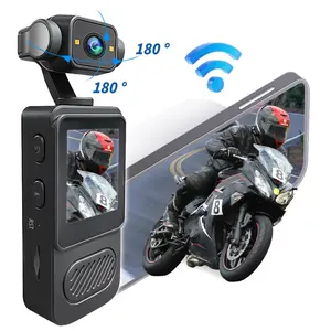 1080P Portable Action Camera, equipped with 1.54 inch IPS Screen, Wearable Mini Body Camera, 180° Rotatable & 8x Digital Zoom , Vlogging Camera, Handheld Video Camera, Video Recording Camera, Birthday Gift
