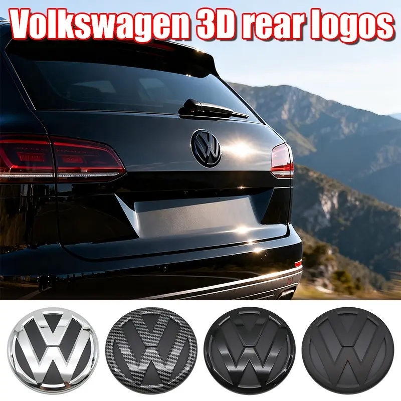Volkswagen Car Rear Emblem Decoration, Scratch Resistant Durable Rear Badge Replacement, Fits Touareg 2011-2015 & More Vw Models