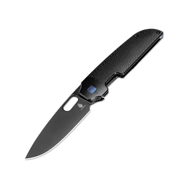 Kizer Varatas S35VN Black Titanium with Blue Stud Ki3637A2 Kizer Varatas S35VN Black Titanium with Blue Stud Ki3637A2