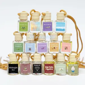 Scented Car Air Freshener - Long Lasting Hanging Car Diffuser Essential Oil, Cute Pendent Car Interior Accessories Gift