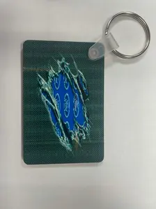 Carbon Fiber Ford Racing Key Chain