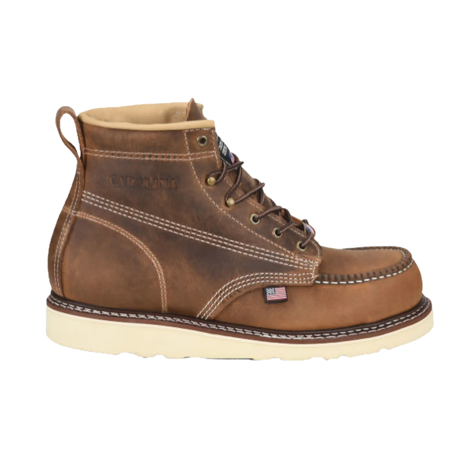 Carolina® Men's Moc & Steel Toe Brown Work Boot CA7811