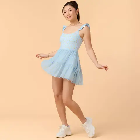 Blogilates Women's Mommy & Me Ballerina Ruffle Dress