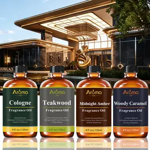Men Essential Oil : Cologne, Teakwood, Rum, Classic Men Masculine Scented Oils for Diffuser/ Humidifiers/ Candles/ Soap- 120ml Bulk Fragrance Oils