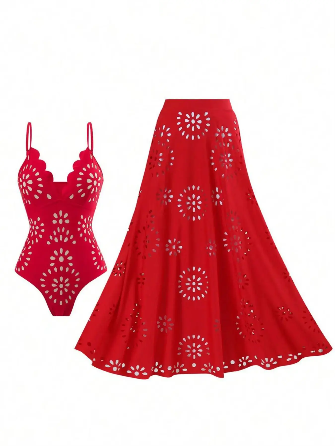 Women's Elegant One-Piece Swimsuit Set, High-Quality Monokini with Beach Dress Skirt, Perfect for Vacation & Poolside Wear, Skirted Swim Dress - TikTok Shop Women's Elegant One-Piece Swimsuit Set, High-Quality Monokini with Beach Dress Skirt, Perfect for Vacation & Poolside Wear, Skirted Swim Dress - TikTok Shop