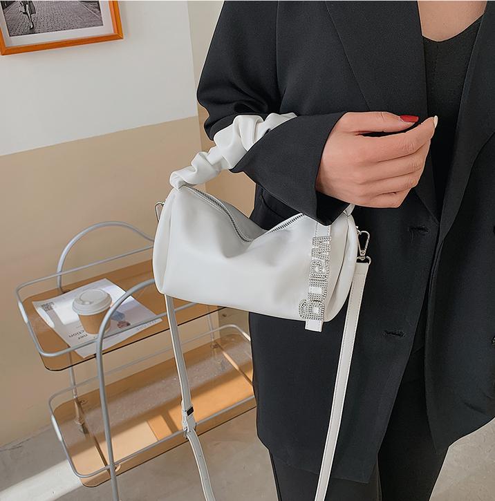 Women's New Shoulder Bag Fairy Student Underarm Bag Women's Pleated Handbag