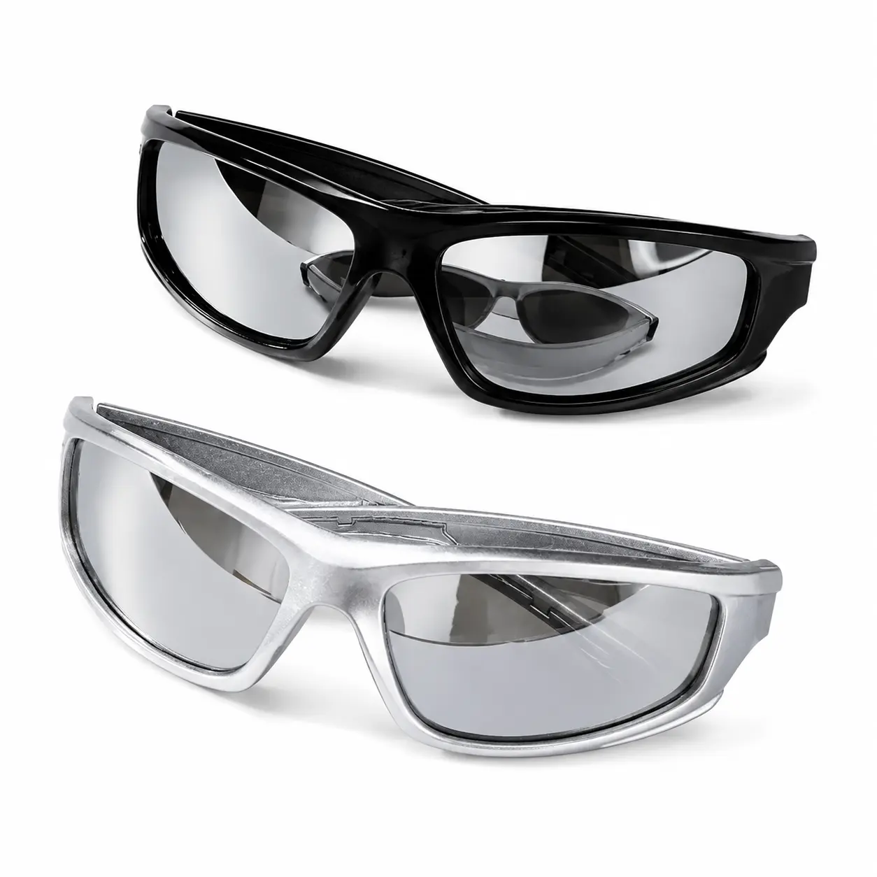 2PCS Unisex Y2K Retro Square Frame Sunglasses - Trendy Streetwear Eyewear for Summer Party & Daily Wear