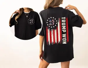 45-47 President Trump Won Shirt, After Election Shirt, Trump 2024 Shirt, 47th President, Make America Great Again