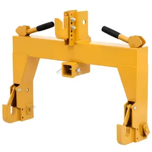 Heavy-Duty Quick Hitch Adapter for Category 1 Tractors – 3000 lbs Towing Capacity, Dual Receivers, Easy Install, All-purpose Agricultural Equipment Connector, 3000Lb, Dual Receptacles