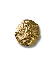 Circle Gold Texture Barrette in Iris