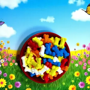 Bonz Bone Shaped Candy 7 oz Trial Size Bag Fruity Hard Candy Treats Canada Origin