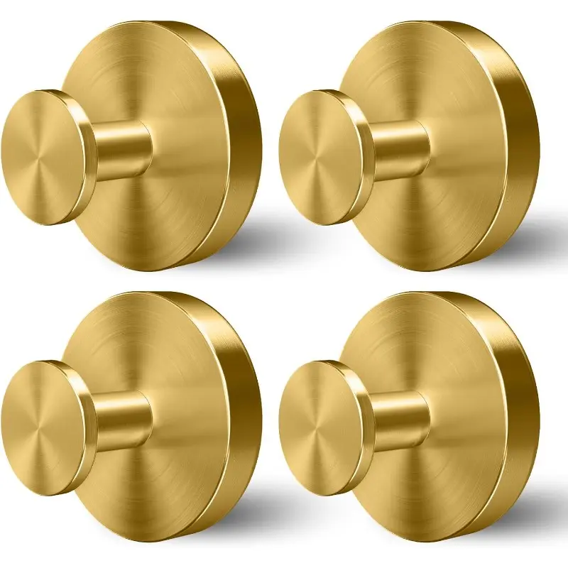 Strong Suction Cup Hooks Set, 4/6 Pieces, Reusable No Drilling Adhesive-Free, Ideal for Towels, Shower, Coats, Closet Doors, Keys & Utensils, Christmas Creative Gadget, Kitchen & Home Essential, Bathroom Accessory, Waterproof