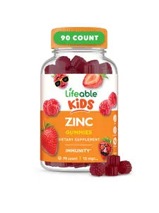 Lifeable Kids Zinc Gummies , 15 mg, 90 count