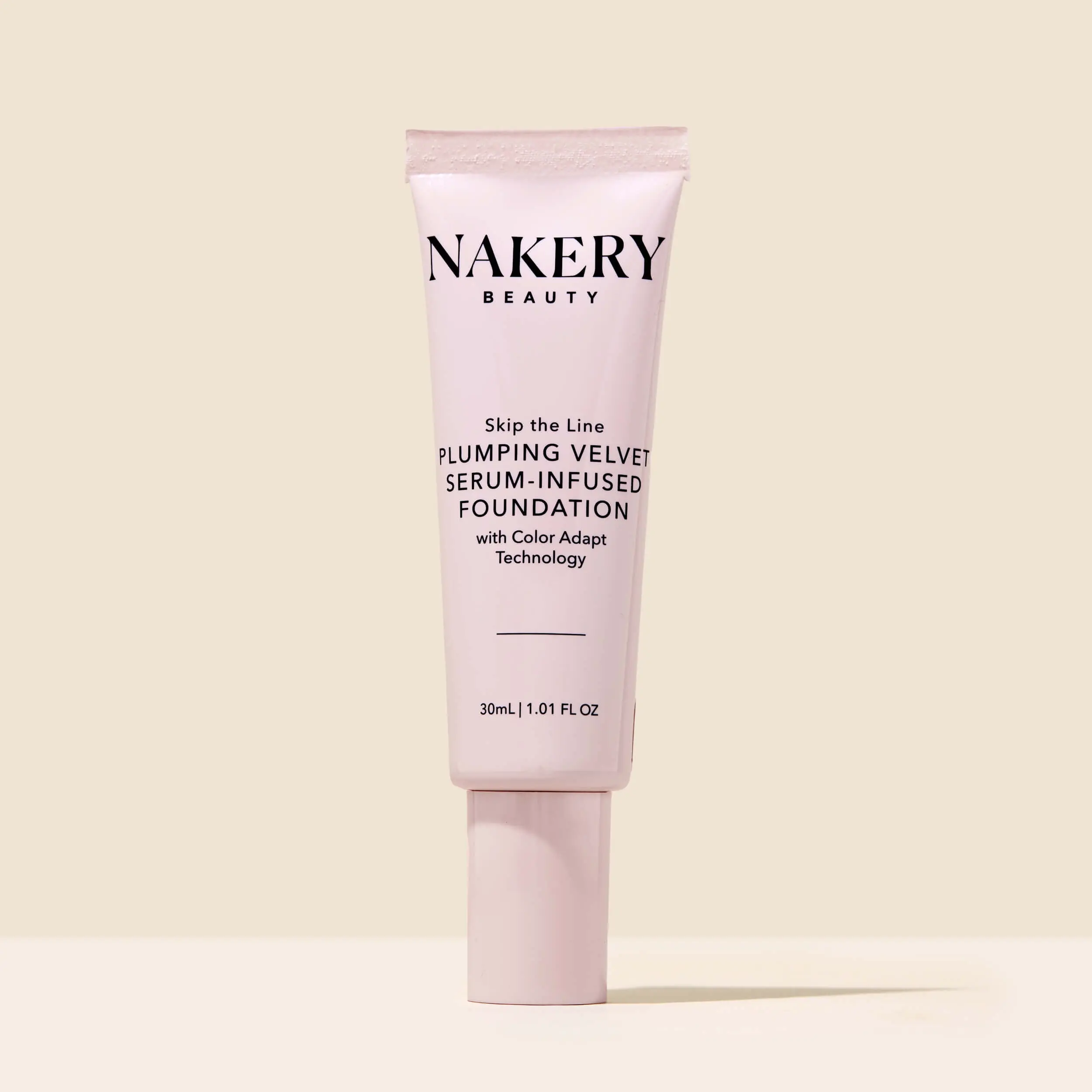 Nakery Anti Aging Mousse Foundation, Full Coverage Cosmetic for Matured Skin and Uneven Skin Tone, Flawless Matte Finish, 30ml
