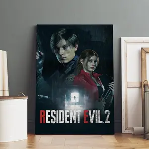 Resident Evil Poster, Raccoon City Wall Art, Gaming Room Decor, Game Poster Gift 49Z