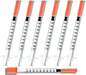 1mL/cc Disposable Syringe with 31G 5/16"(8mm) Needle| Individually Wrapped| 30 Pack