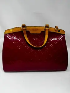 Pre-owned Louis Vuitton Patent Leather Tote Bags handbag Pink BJ1 16