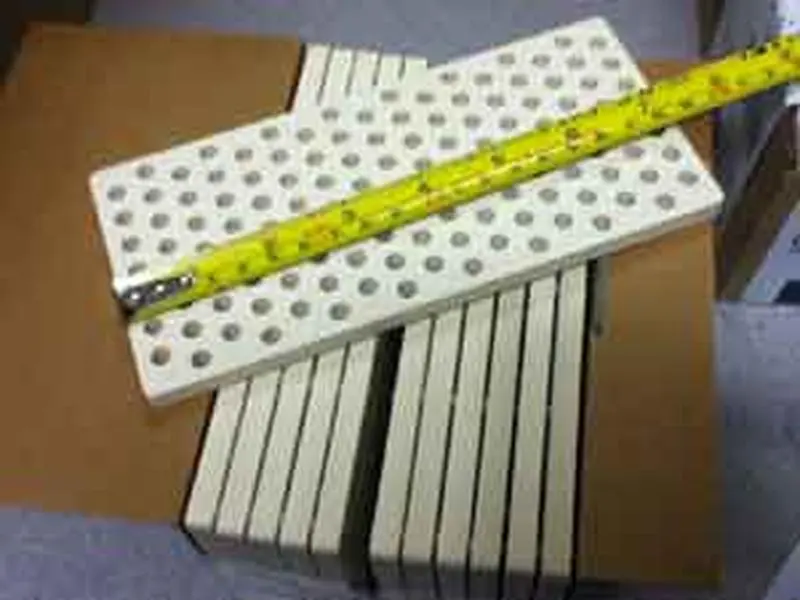 Flare Buster Rectangular Flat Ceramic Pads - 7x3.5in, 3/8in Thick Heat Resistant Kitchen Burner Utensils, Display Package, Barbecue Grill Accessory; B101061 Rack Required for Flavor Screen Replacement (Kitchen Set for Cooking for a Crowd), 3/8 Inch Thick