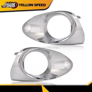 1Pair Fog Light Lamp Chrome Bezel Left+Right Kit Fit For Lexus RX450h RX350 SUV