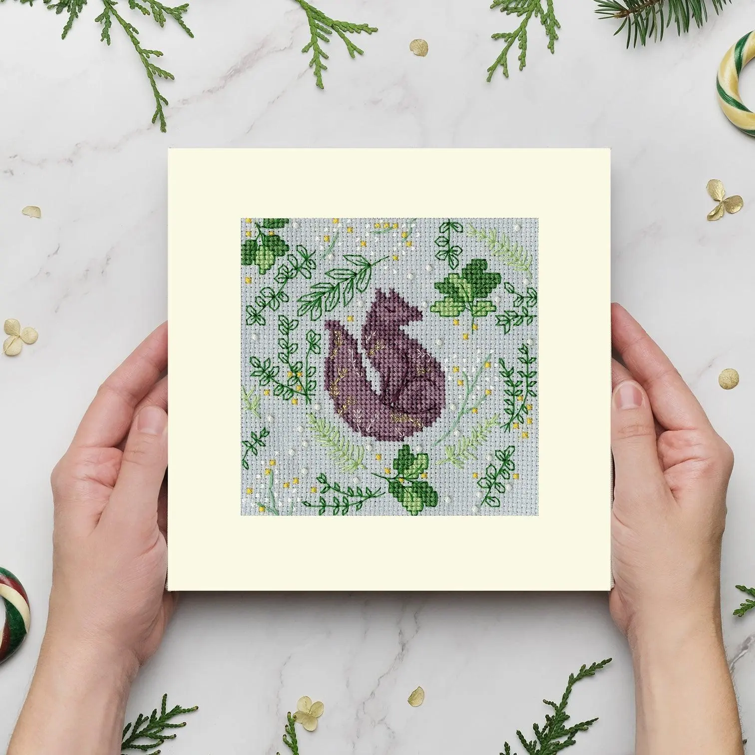Scandi Fox Counted Cross Stitch Kit by Bothy Threads XMAS59