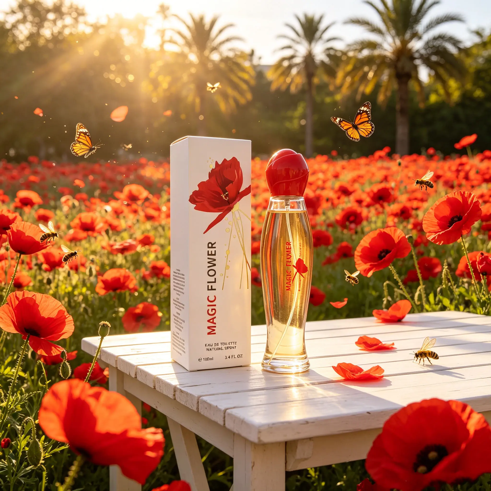 Floral Fragrance for Women - Magic Flower Eau de Toilette - Notes of Musk Violet Ginger - Vegan & Cruelty-Free, Parfume Women Thanksgiving and Christmas gifts