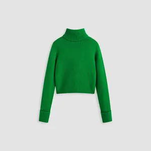 Cider [size 2-26] Solid Turtleneck Oversized Sweater