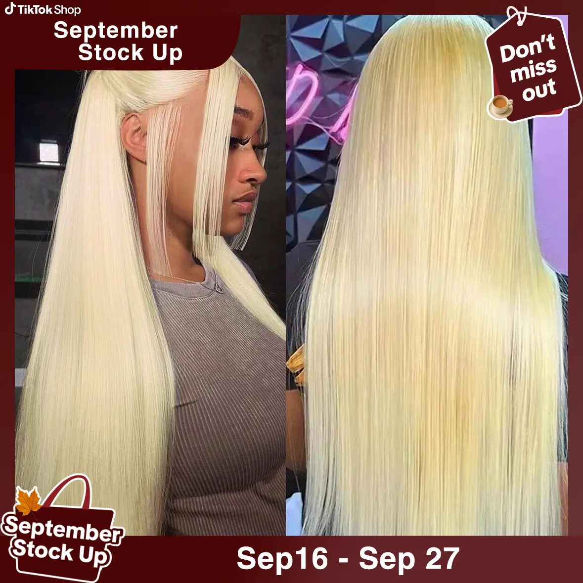 Mamushow 200% Density 13x6 Blonde Lace Frontal Wigs Human Hair 613 Straight Hd Transparent Lace Frontal Wig Pre Plucked With Baby Hair 30 Inch #tiktokshopstockup#SohoChic