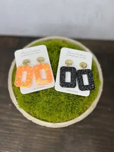 Open Square Earrings - Fall Edition