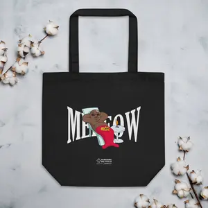 CAT Meeow - Eco Tote Bag - Dark Skin Edition tote bag