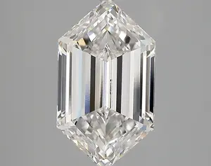 3.14 ct E VVS2 Elongated Hexagon