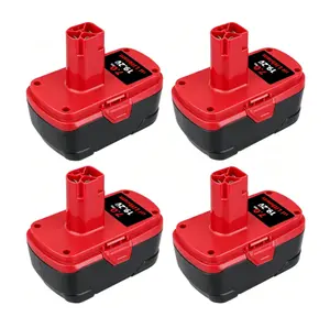 18V (19.2V Max) 7000mAh Li-ion Battery for Craftsman C3 Cordless Power Tools - Red & Black Home Improvement Charge Controller Accessory