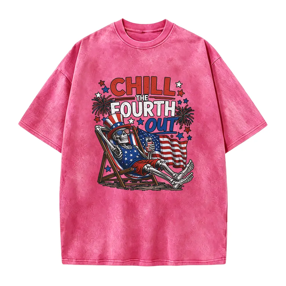 Chill the Fourth Out Fourth of July T-shirt | Independence Day Patriotic Graphic, Fourth of July shirt