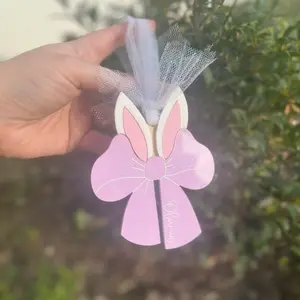 Easter tag, Easter bow, Easter basket tag