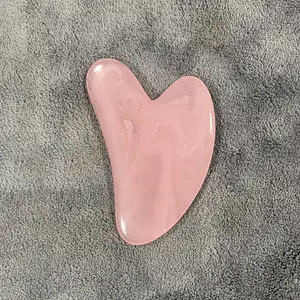Gua Sha Board, Resin Body Massager, SPA Beeswax Heart-shaped Scraper Skin Care Tool, Wrinkle Remover