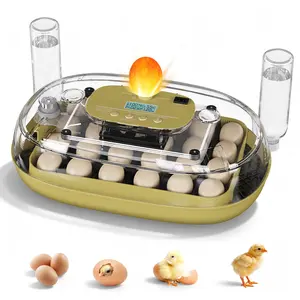 24 Egg Incubator for Hatching Eggs, Automatic Egg Turning, Temperature & Humidity Control, Egg Candler, for Hatching Chicken, Duck, Quail, Goose - Ideal for Farm, Classroom, Home Use