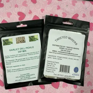 Twisted Mixers Garlicy Dill Pickle Dip Mix - Gluten Free 100% Natural Ingredients for Cheeseball & Salad Dressing