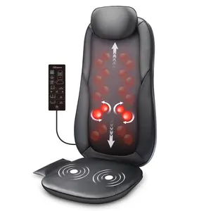 Snailax Back Massager with Heat Shiatsu Massage Seat Cushion - 2D/3D 2-in-1 Modes Back Massager with Heat Adjustable Gifts for Women/Men