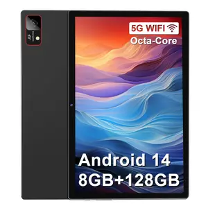 2024 Newest Android 14 Tablet 10.1 Inch Screen, 128GB ROM + 8GB RAM(4+4 Virtual) Storage Tablet Octa-Core Processor, 5G WiFi Tablet with 7000mAh Battery, 1280*800 HD Display Bluetooth/GPS/13MP Camera