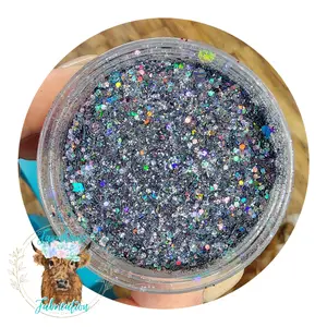 "Poor Unfortunate Souls" Custom Mix / Polyester Glitter / Tumbler Glitter / Black Glitter/ Gray Glitter