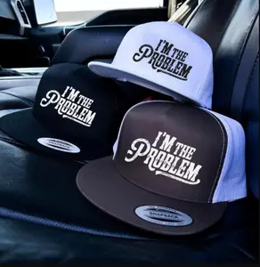 I'm The Problem Printed Trending Classic Dad Hat, Snapback Hat, Classic Trucker Hat, Trendy Style, Casual Outdoor, Gift For Friends