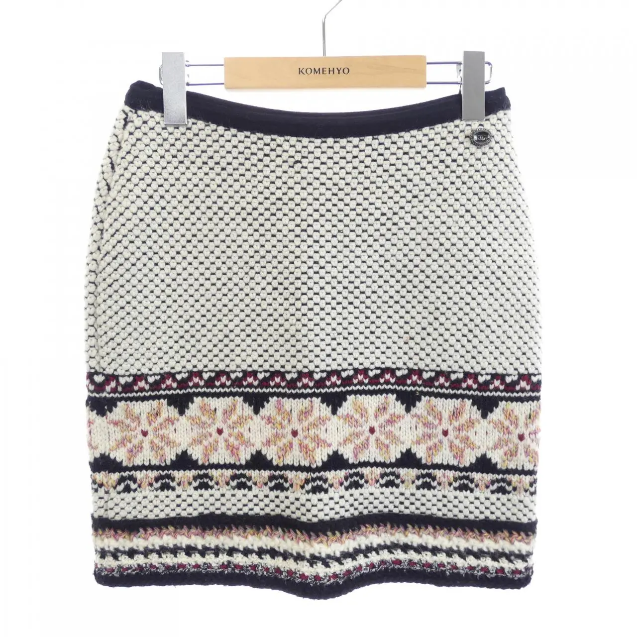 Pre-owned CHANEL Cashmere Small Leather Goods Skirt