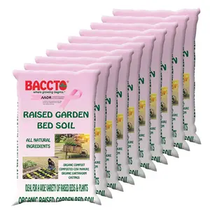 Michigan Peat Company BACCTO Raised Bed Soil for All Plants, 1.5 Cu Ft, 10 Pack